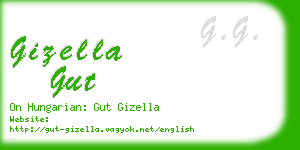 gizella gut business card